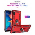 Wholesale Samsung Galaxy A10e Tech Armor Ring Grip Case with Metal Plate (Red)